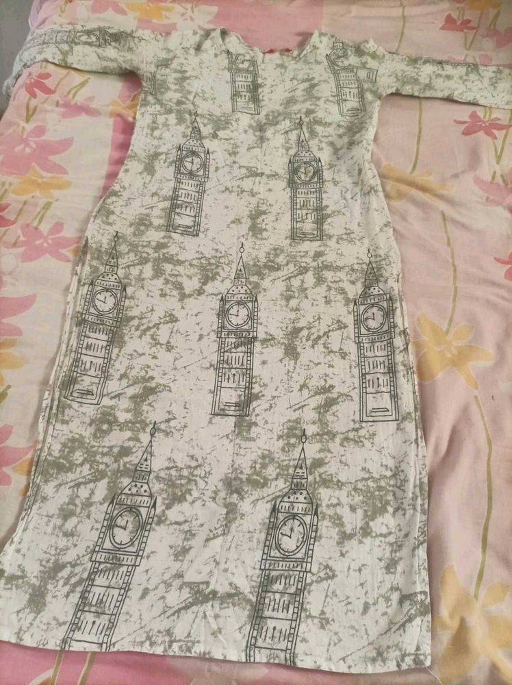 🌟 Beautiful Pure Cotton Kurti for Sale - Size S