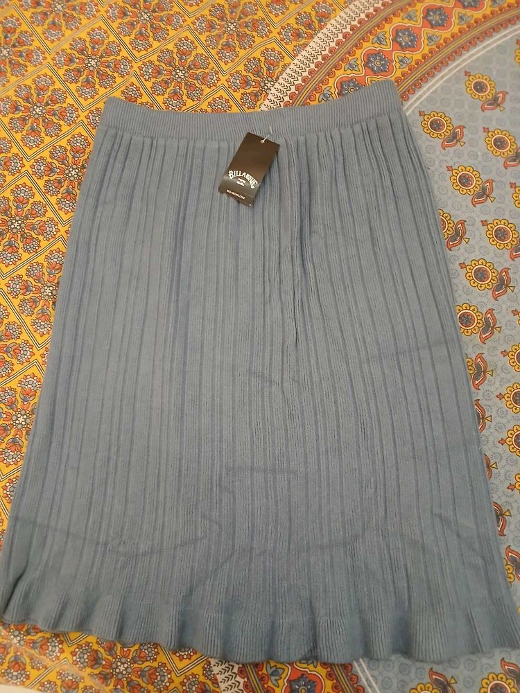 Pleated Knit Skirt with Tags