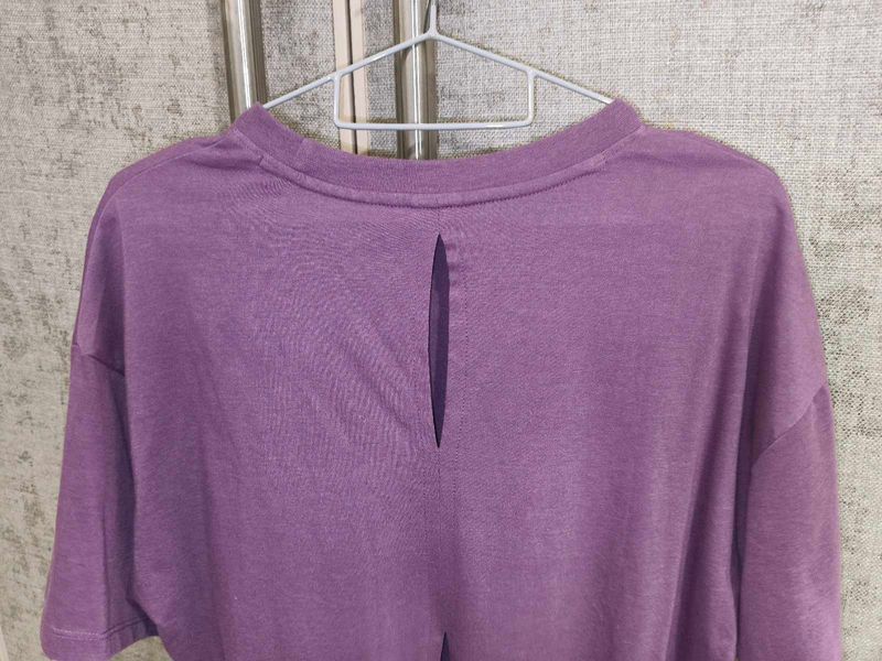 Purple Cut-out Back Top