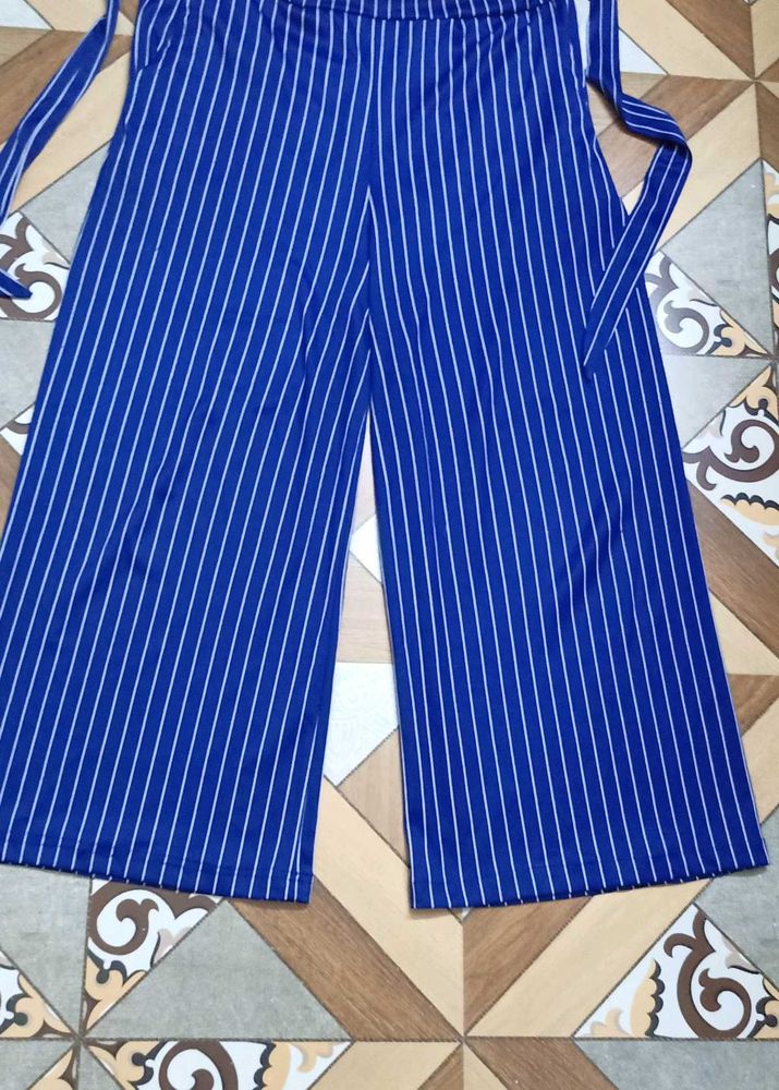 On Sale Stripped Blue And White Trouser Pant