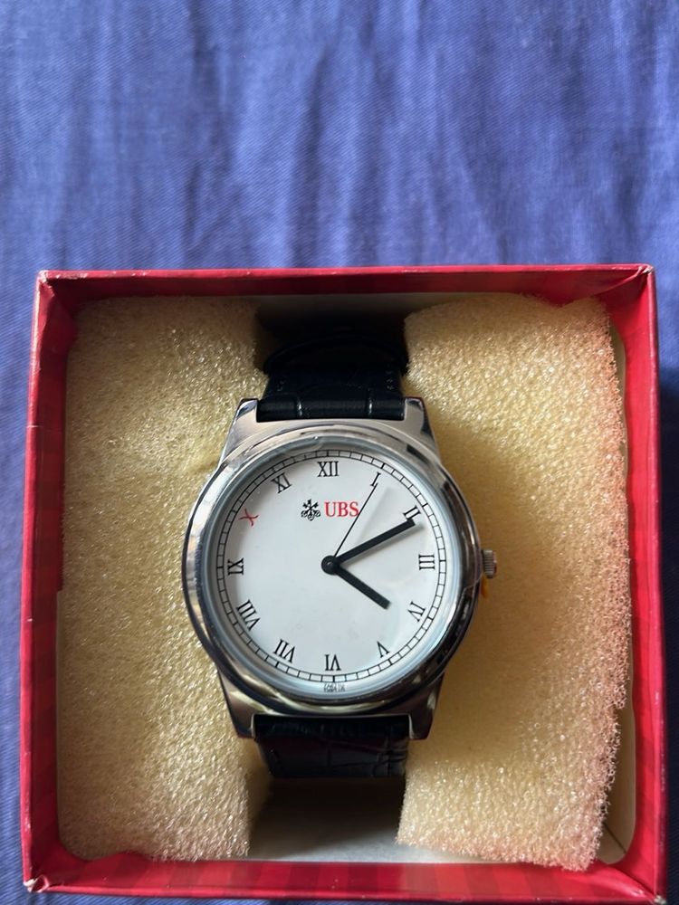 Elegant Titan UBS Wristwatch for men new condition