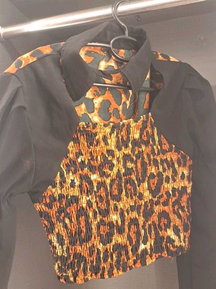 Funky Leopard Print Top