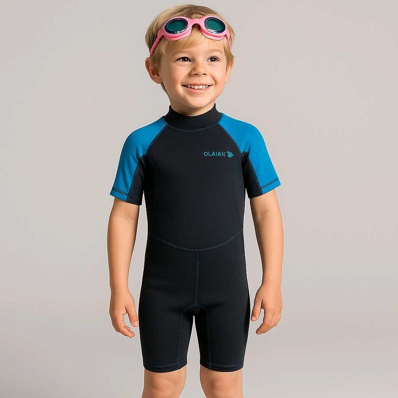 Kids Swimwear Set with Goggles (Size 6Y)