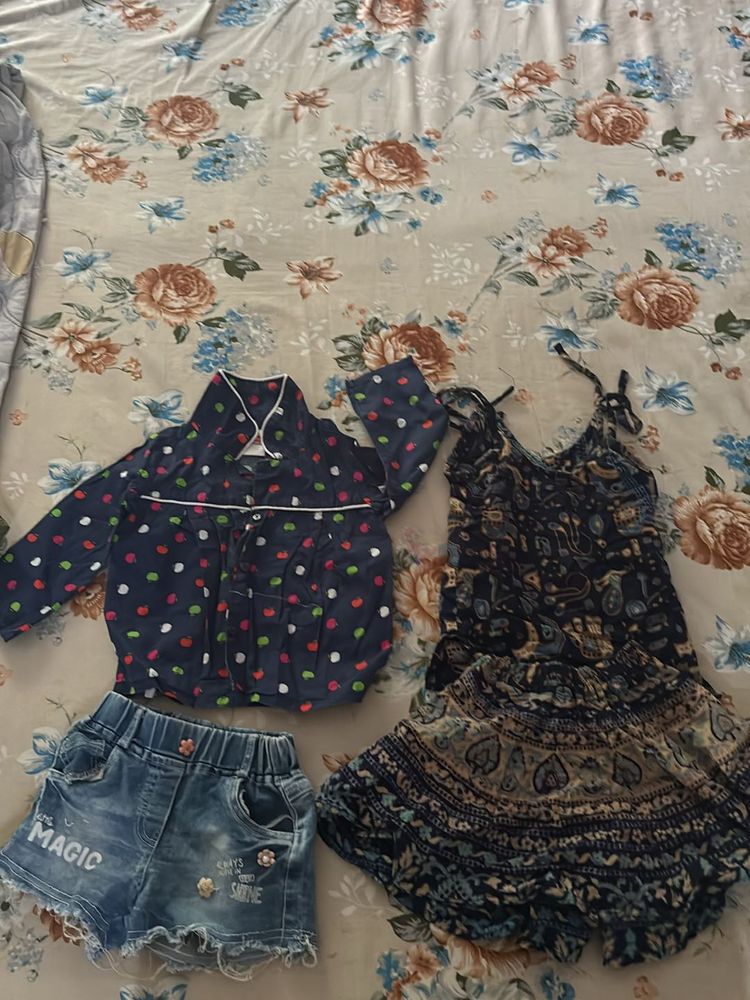 Cute Dresses For Kids Combo