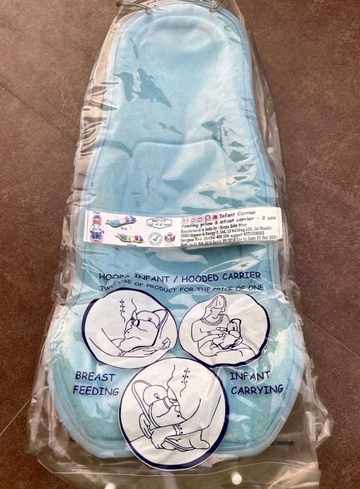 HOOPA Infant Carrier Blue | Baby Carrier, Reclined Carrier, Feeding Pillow