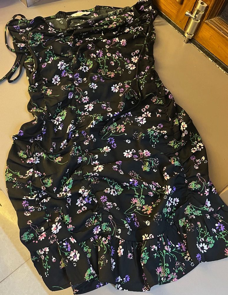 Floral Ruffle Mini Dress