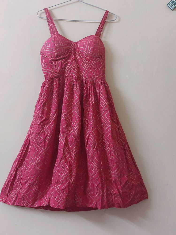 Pink Bustier Sundress