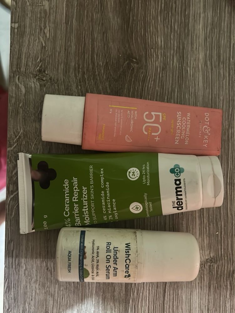 Moisturiser,suncreen,roll On