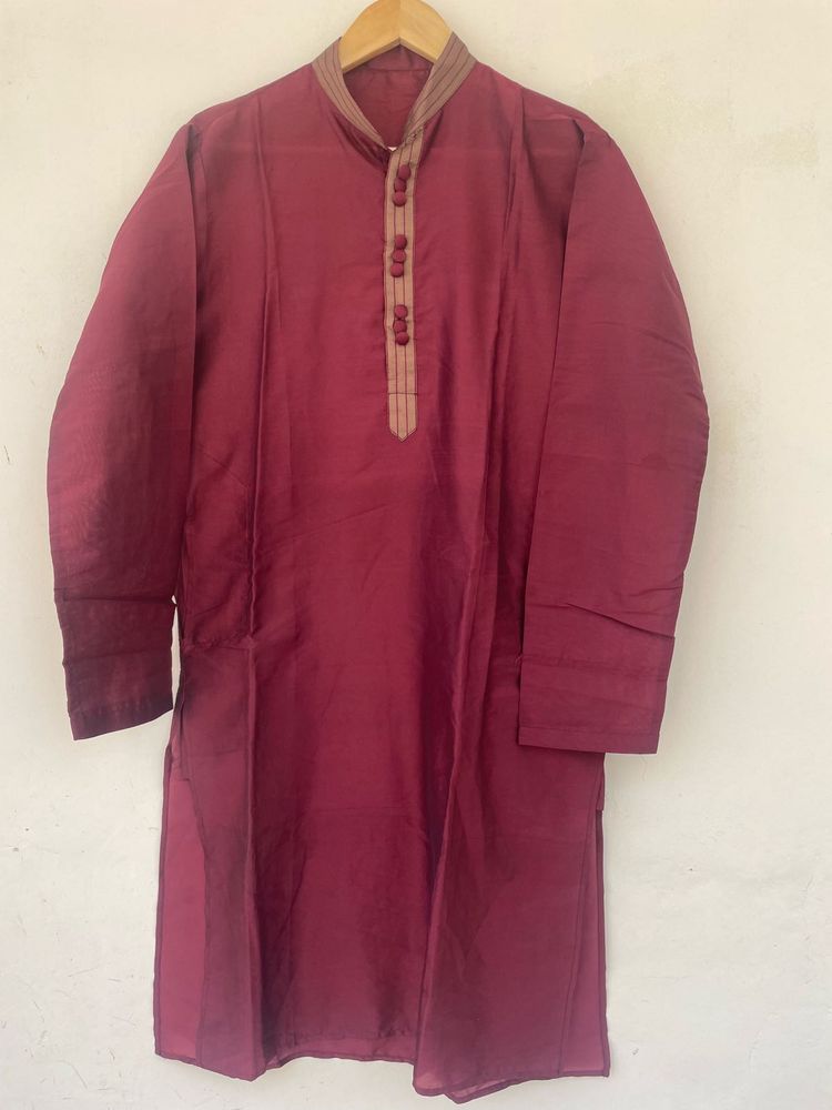 Maroon Kurta