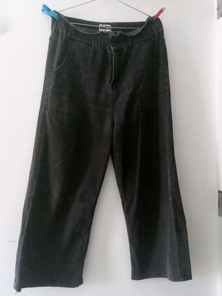 Wide Leg Denim Pants