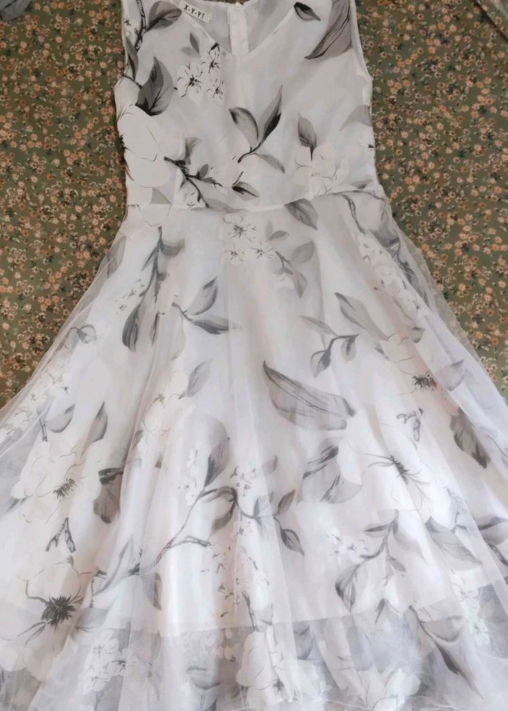 Sleeveless Floral Print Balloon Dress For Women 👗