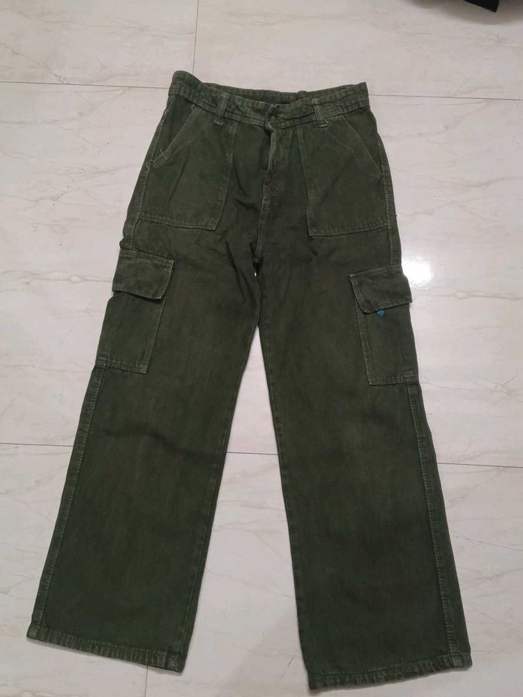 Olive Green Cargo Pants.