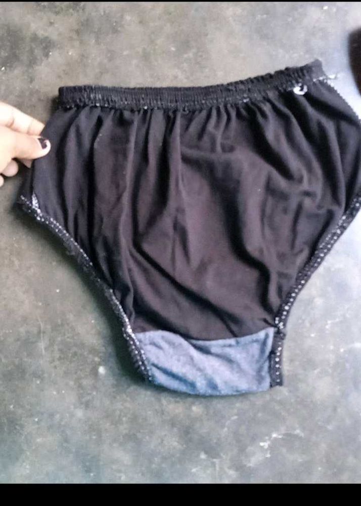 Black Cotton Panties