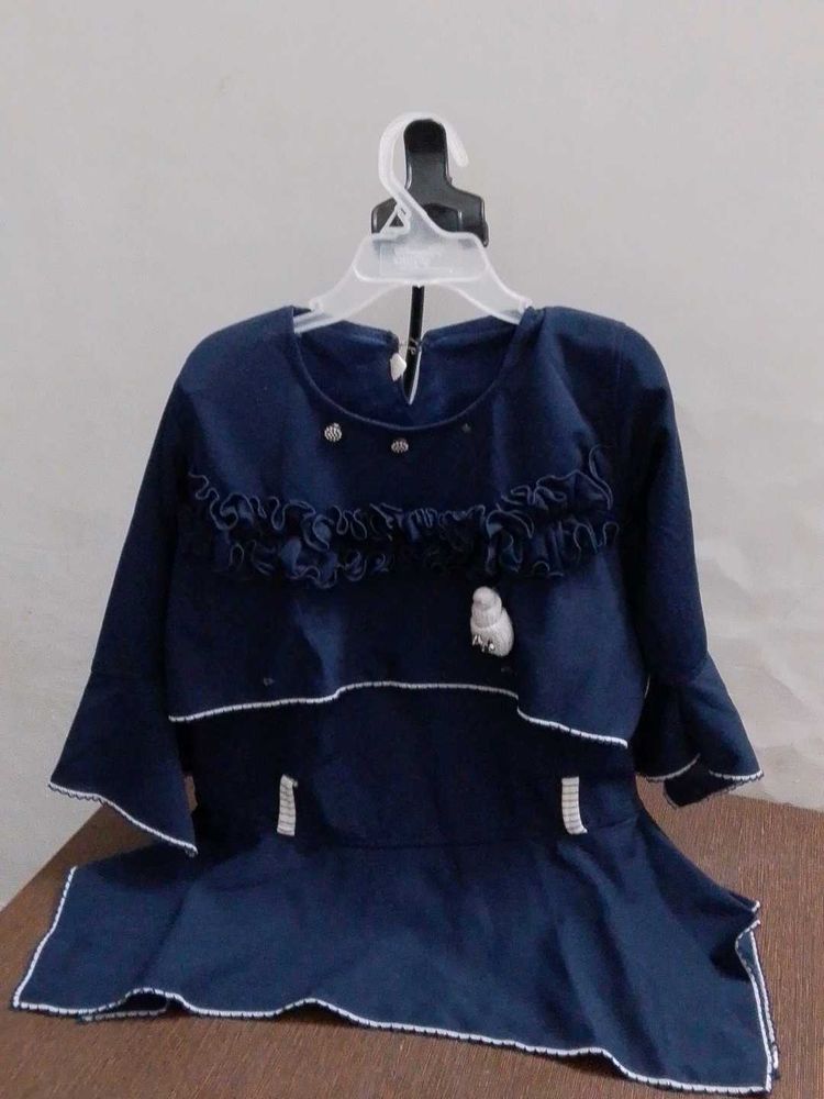 Cute Navy Blue Girls Outfit