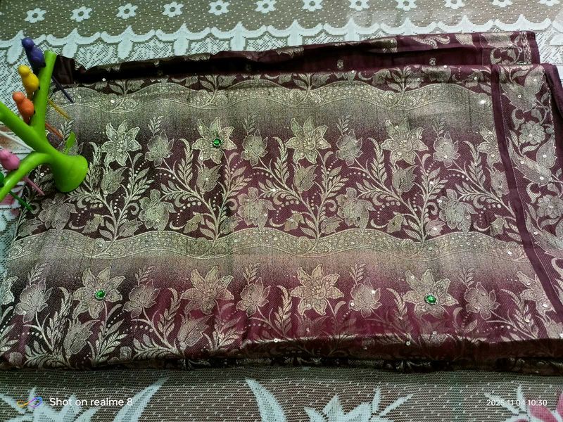 Elegant Floral Saree