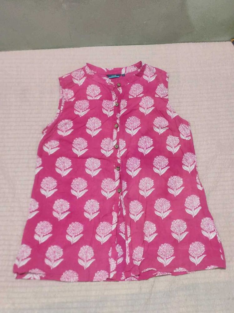 Printed Cotton Short Kurti