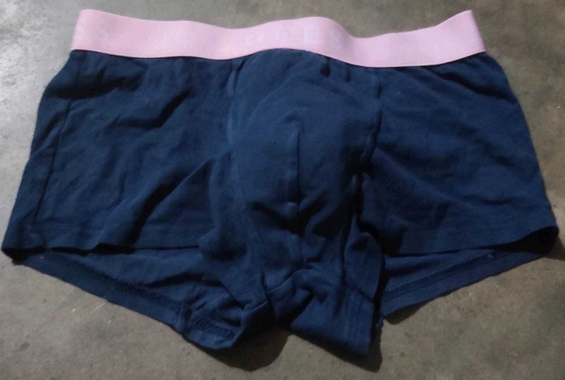 Men&#39;s Boxer Briefs - Blue w/ Pink Waistband