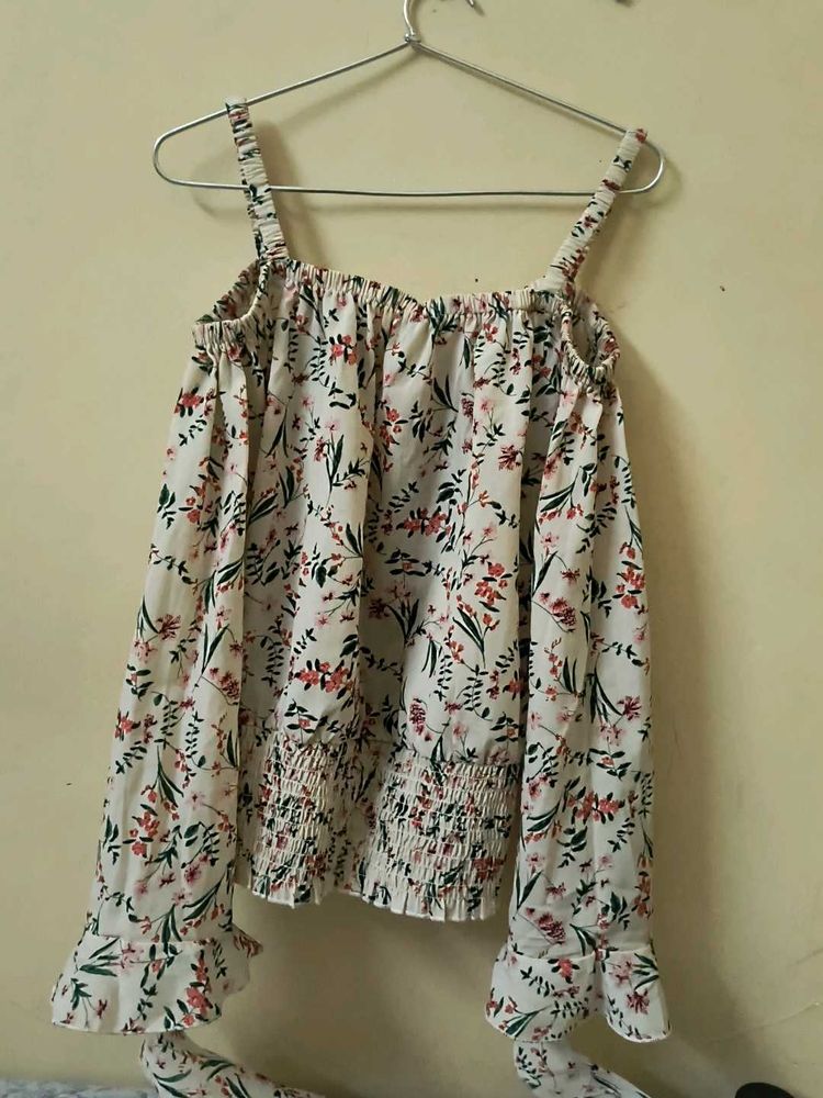 Floral Off-Shoulder Blouse