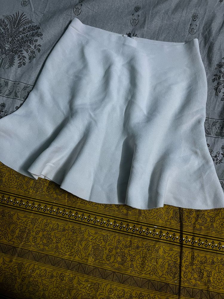 white short skirt