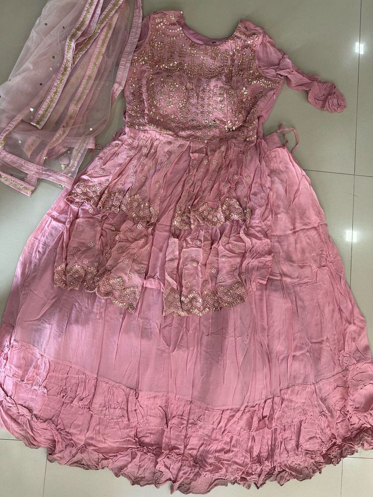 Elegant Pink Lehenga Choli Set