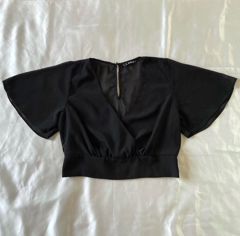 Shein Black Crop Top