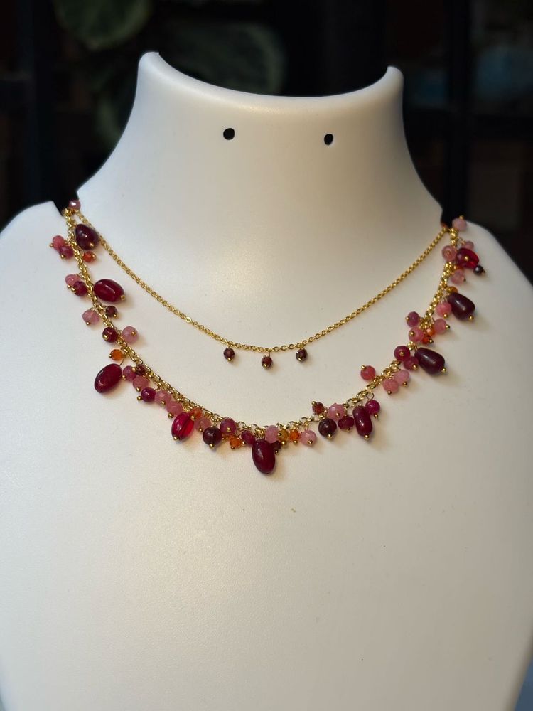 Delicate Layered Beaded Necklace