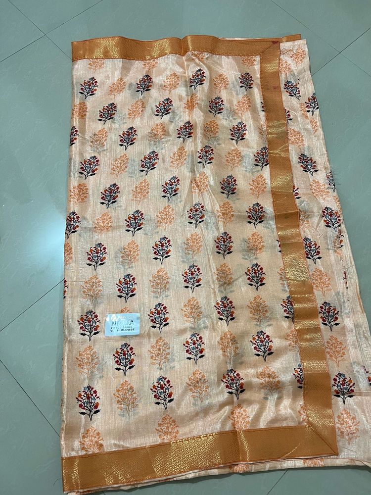 New Orange Saree