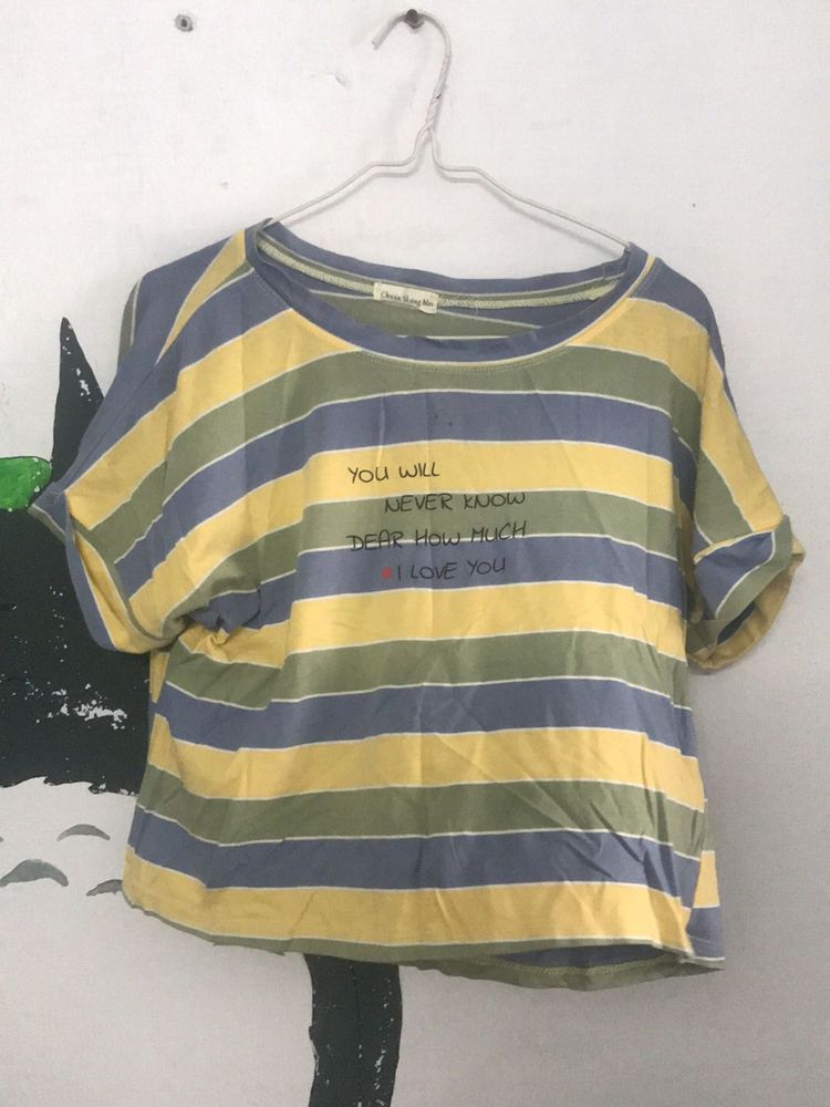Striped Graphic Tee