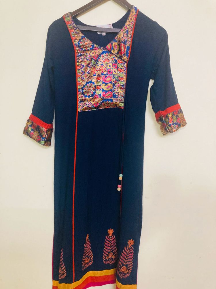 Royal Navy Blue Kurta By sabhyata