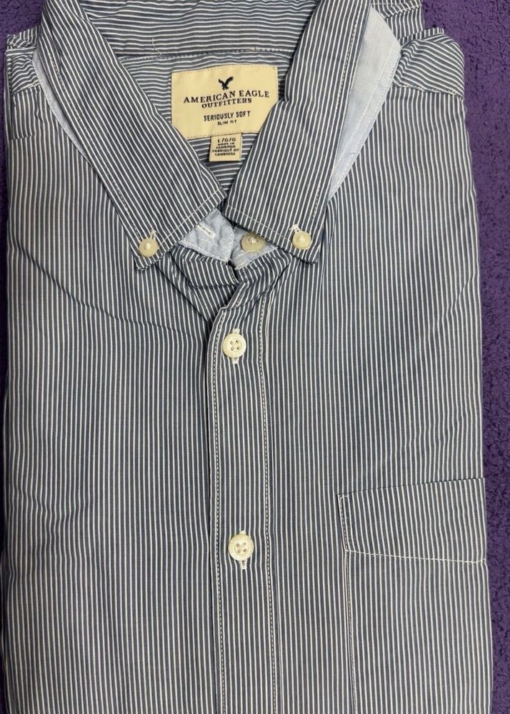 American Eagle Striped Shirt