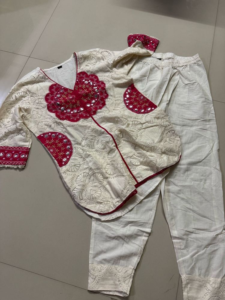 Elegant Embroidered Kurta Set