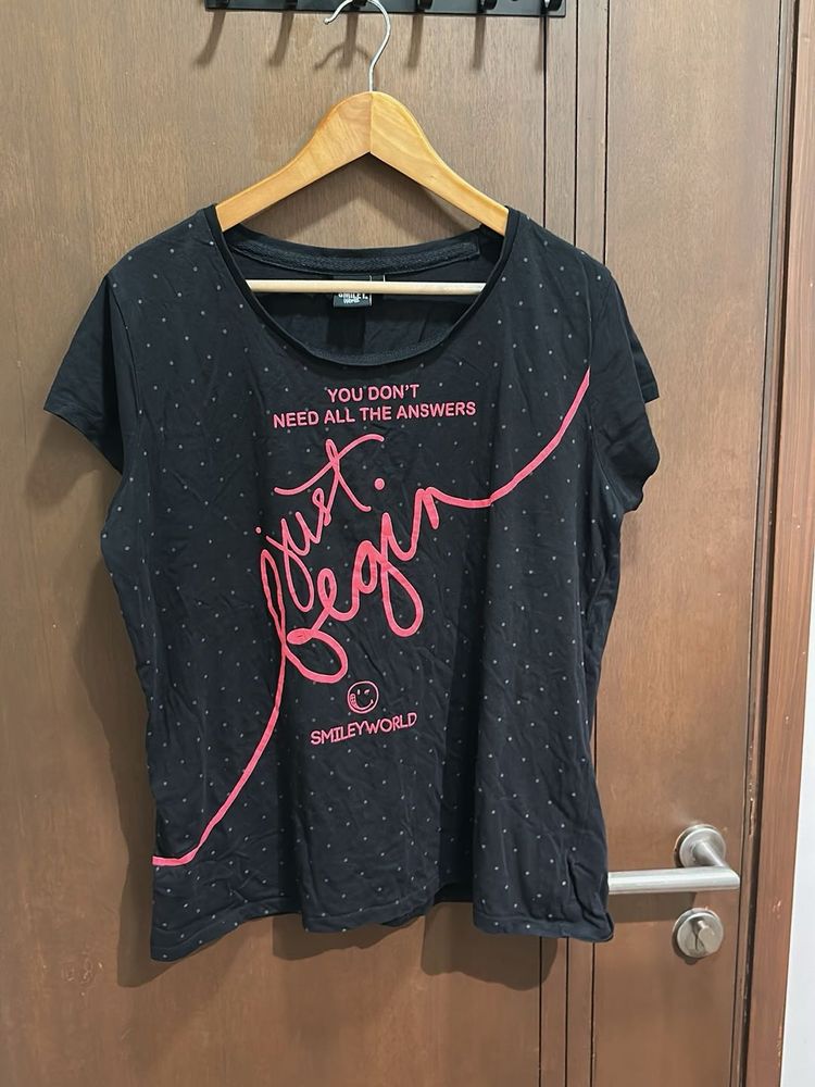 Just Begin” SmileyWorld Graphic Tee