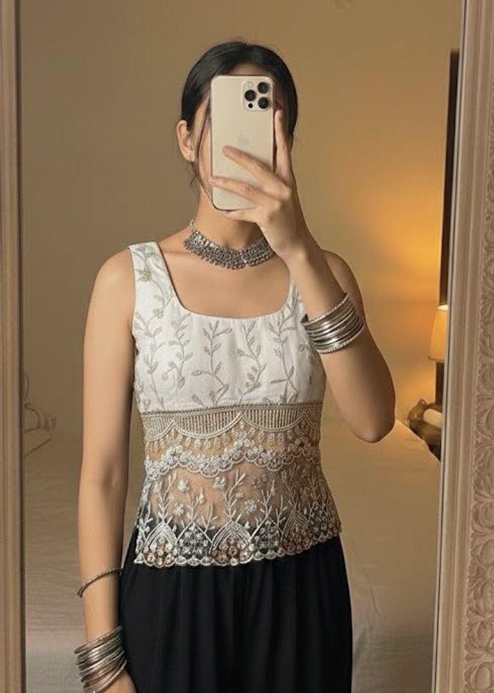 y2k Chatpata top with full coverage(extra sleeves)