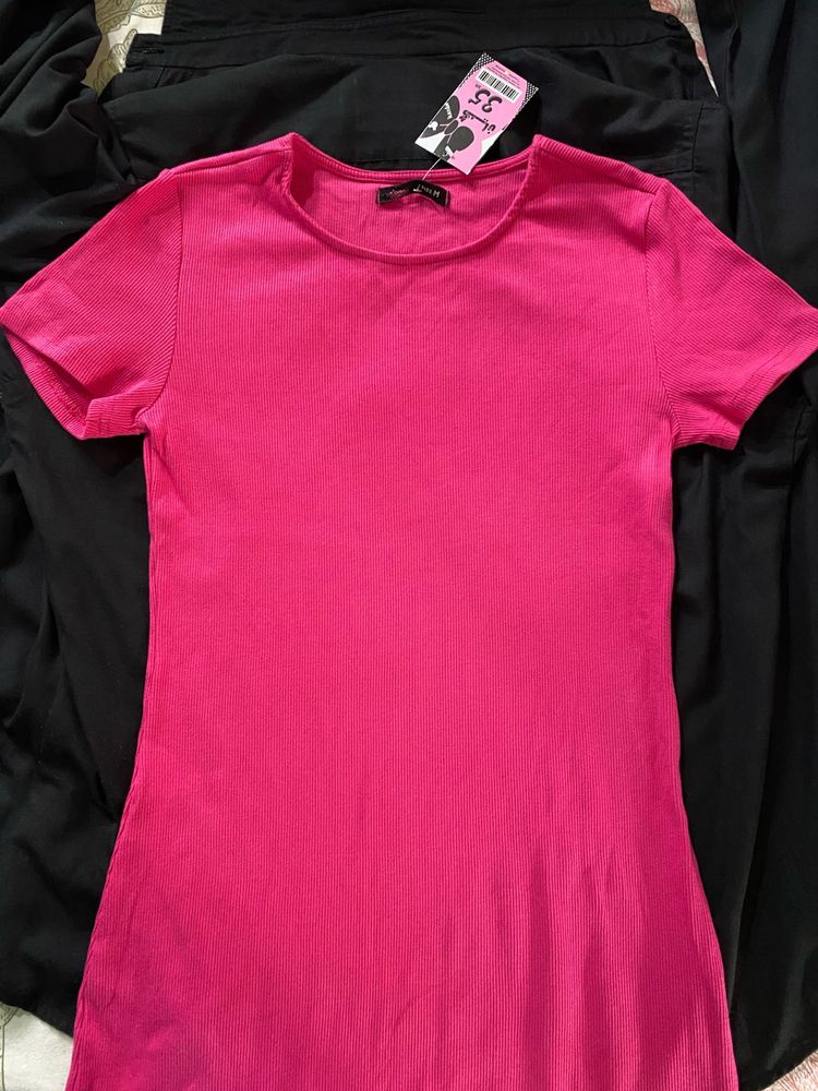 Pink Bodycon Stretchable Dress