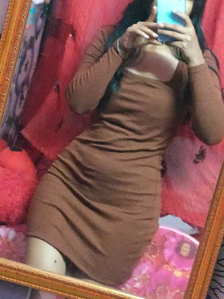 Brown Bodycon Dress