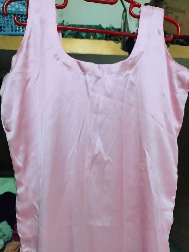 Pink Sleeveless kurta set