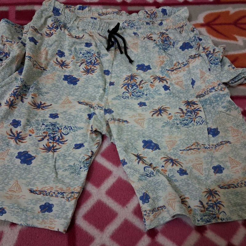 Tropical Print Shorts