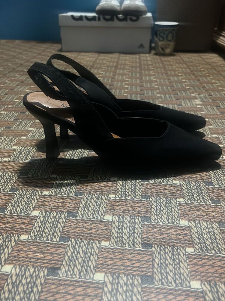 Black Slingback Heels