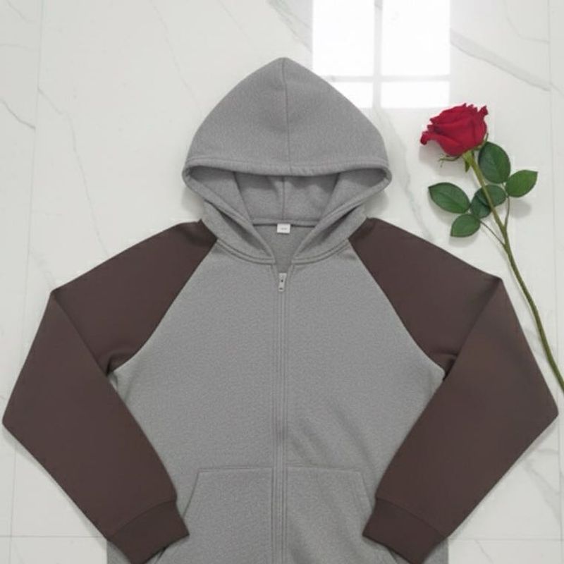 Vintage Two Tone ZipUp Hoodie