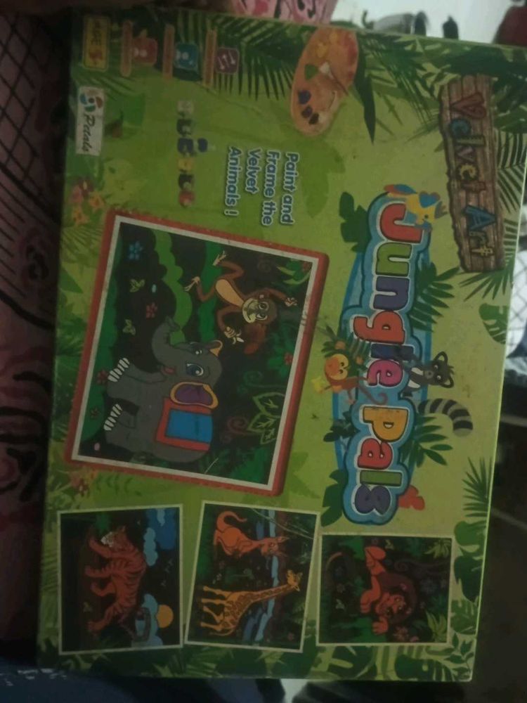 Jungle Pals Velvet Art