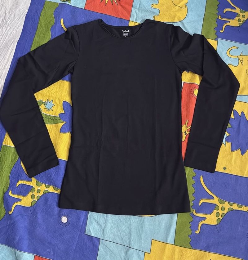 Black Long Sleeve Top