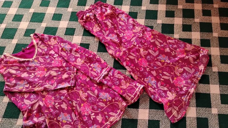 Floral sharara set