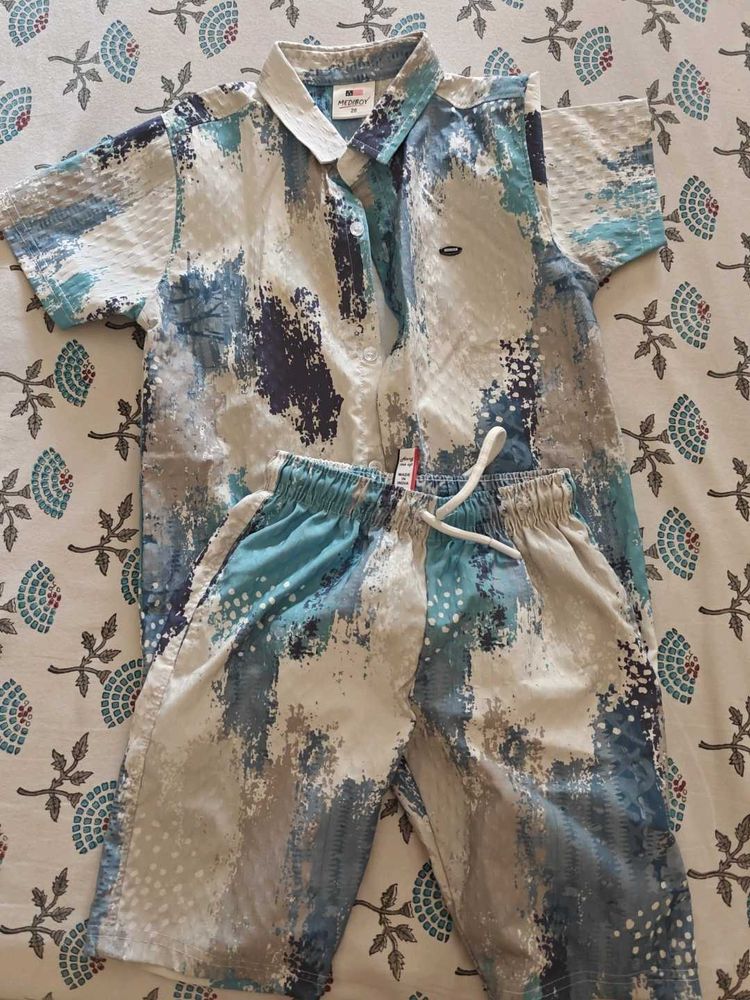 Boys&#39; Stylish Shirt &amp; Shorts Set