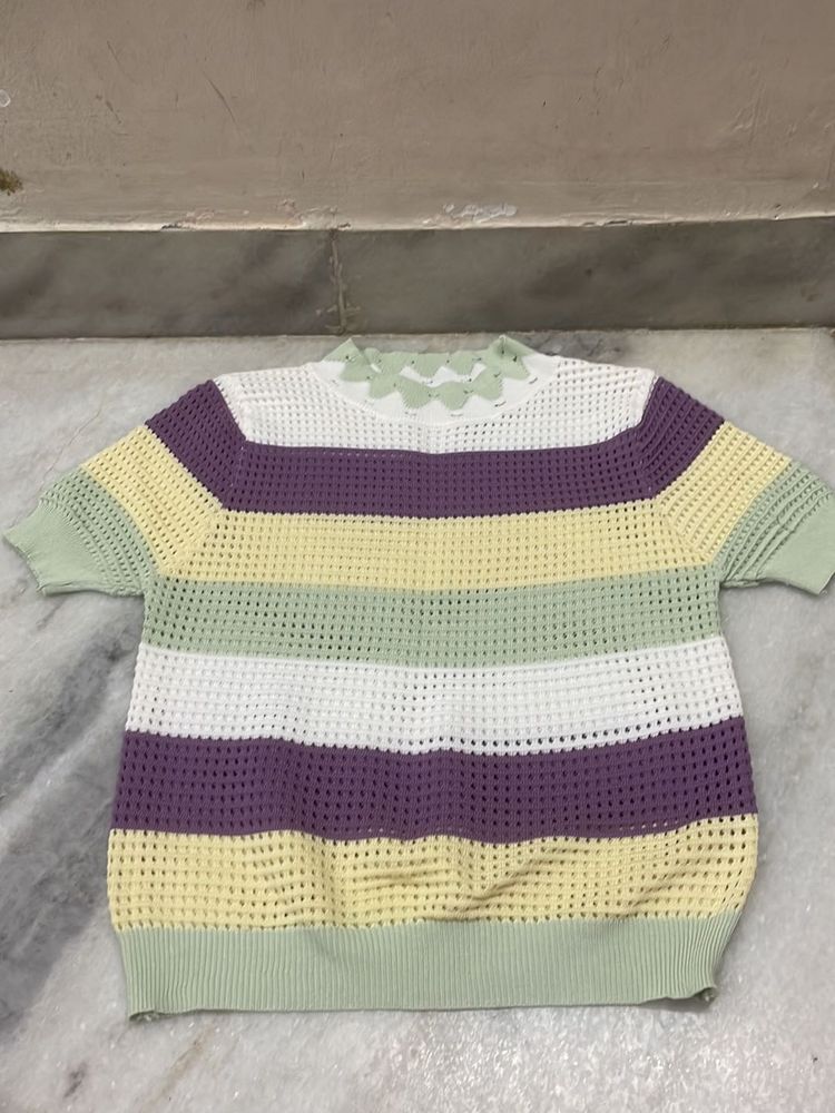 Striped Knit Top