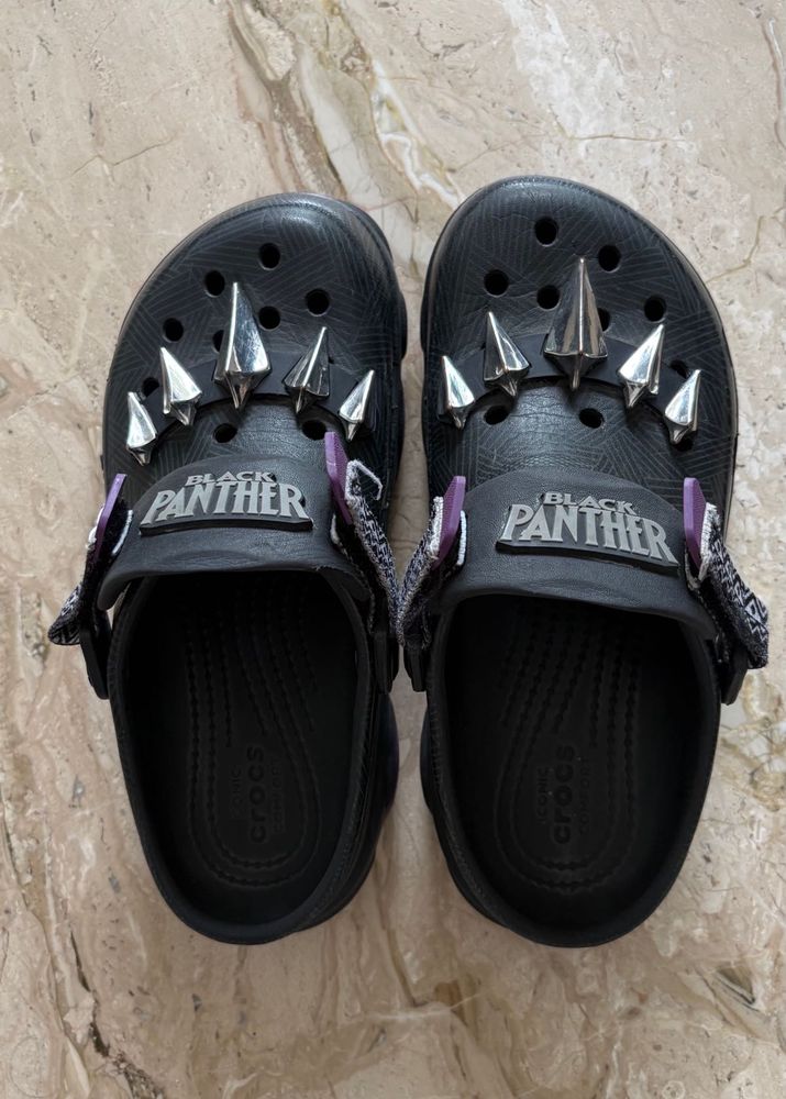 limited  edition Black Panther Crocs