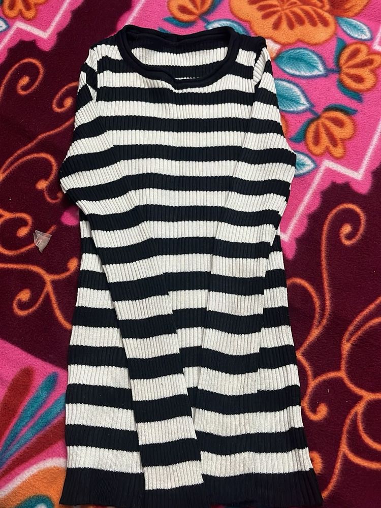 Striped Knit Dress