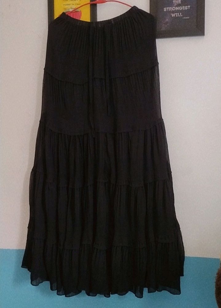 Long Flared Skirt