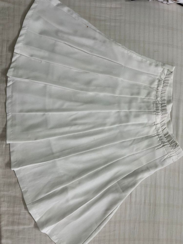 White Skater Skirt