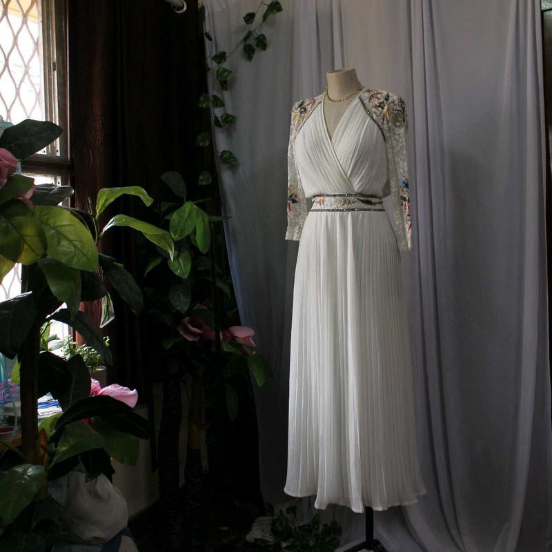 Elegant White Maxi Bridal Dress