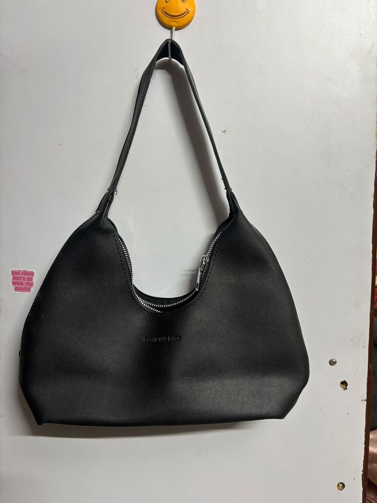 Black Shoulder Hobo Bag